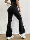 ZASUWA Female Cross Back Flare High-waisted Leggings