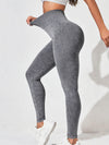 ZASUWA Female Denim Scrunch Bum High-waisted Leggings