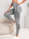 ZASUWA Female Seamless Print Push-up Scrunch Bum Leggings