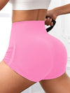 ZASUWA Female Ribbed Scrunch Bum Quick-drying Spandex Gym Booty Shorts