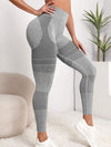 ZASUWA Female Seamless Print Push-up Scrunch Bum Leggings