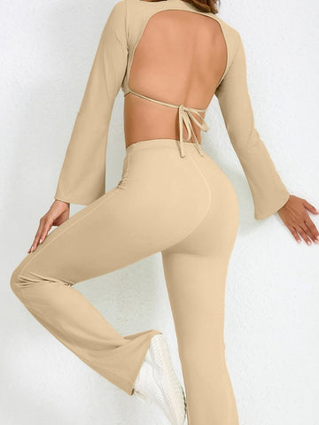 ZASUWA Female Flare Backless Tracksuit