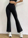 ZASUWA Female Cross Back Flare High-waisted Leggings