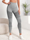 ZASUWA Female Seamless Print Push-up Scrunch Bum Leggings