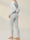 ZASUWA Female Trendy Ribbed Split Scrunch Bum Jumpsuit