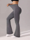 ZASUWA Female Deep V Back Flare Scrunch Bum Leggings