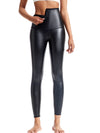 ZASUWA Female Faux Leather Corset Leggings