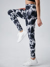 ZASUWA Female Contrast Color Hot Tie-dye Leggings