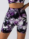 ZASUWA Female Deep V Back Hot Tie-dye Scrunch Bum Leggings