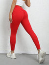 ZASUWA Female Deep V Back Scrunch Bum Leggings