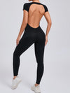 ZASUWA Female Sexy Backless U Collar Jumpsuit