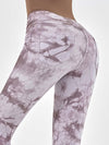 ZASUWA Female Denim Hot Tie-dye Pocket Scrunch Bum Leggings