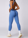 ZASUWA Female Sexy Backless Scrunch Bum Jumpsuit