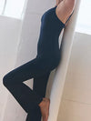 ZASUWA Female Backless Flare Jumpsuit