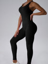 ZASUWA Female Cutout Elastic Tight Backless Jumpsuit