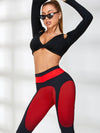 ❤ZASUWA Female Pop Style Contrast Color Leggings