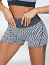 ZASUWA Female Honeycomb Pocket Peach Hip Spandex Gym Booty Shorts