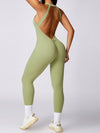 ZASUWA Female Sexy Backless Scrunch Bum Jumpsuit