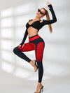 ❤ZASUWA Female Pop Style Contrast Color Leggings