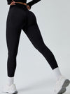 ZASUWA Female Hip-lift Solid Color Seamless Quick-dry Leggings