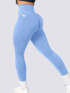 ZASUWA Female Pocket Seamless Scrunch Bum Leggings