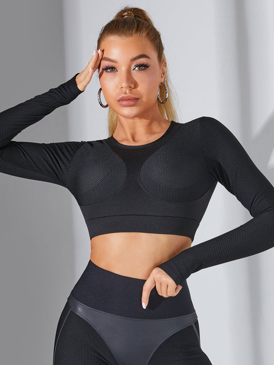 ❤ZASUWA Fly Eye Contrast Color High-rise Hip-lift Sportswears