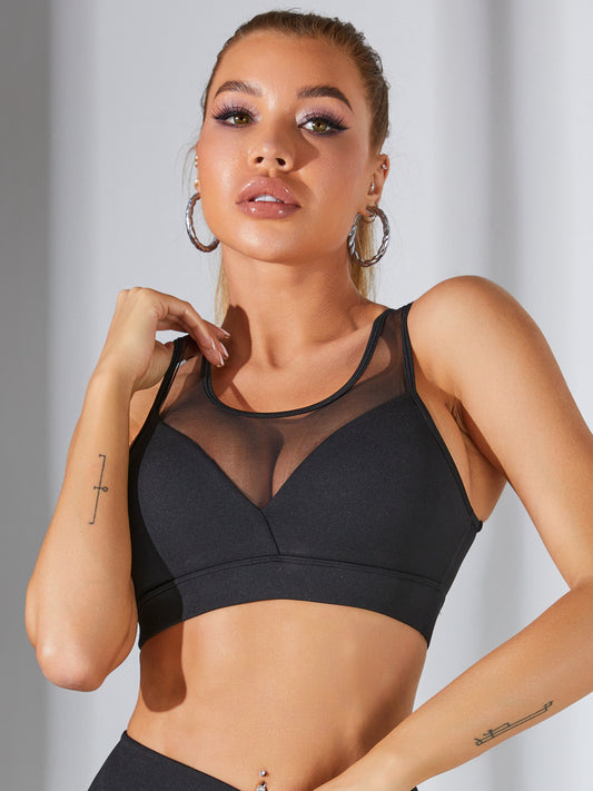 ❤ZASUWA Female Super Sexy Unique Mesh Sports Bras