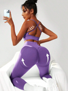 ZASUWA Female Cross Back High-waisted Hip-lift Scrunch Bum Tracksuit