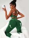 ZASUWA Female Cross Back High-waisted Hip-lift Scrunch Bum Tracksuit