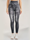 ZASUWA Female Denim Hip-lift High-waisted Leggings