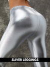 ZASUWA Female Sexy Metallic Laser Gold&Sliver Leggings