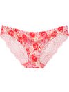 ZASUWA Female Sexy Silk Splicing Flower Lace Print Panties