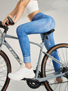 ZASUWA Female Denim Pocket Hip-lift Leggings