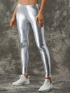 ZASUWA Female Sexy Metallic Laser Gold&Sliver Leggings