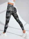 ZASUWA Female Hot Tie-dye Denim Pocket Scrunch Bum Leggings