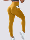 ZASUWA Female Pocket Seamless Scrunch Bum Leggings