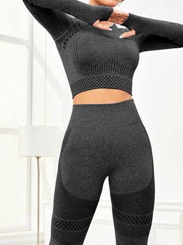 ZASUWA Female Scrunch Bum Seamless Quick-dry Tracksuit