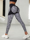 ❤ZASUWA Female Zebra Pattern Push-Up Scrunch Bum Leggings