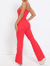 ZASUWA Female Scrunch Bum Flare Jumpsuit