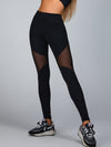 ZASUWA Female Cutout Backless High Waist Stretch Mesh Stitching Tracksuit