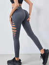 ZASUWA Female Hollow Out Hip-lift Quick-dry High-waisted Seamless Leggings