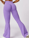 ZASUWA Female Flare Scrunch Bum High-waisted Seamless Hip-lift Pants