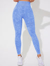 ZASUWA Female Denim Elastic Tight Hip-lift Quick Dry Leggings