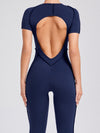 ZASUWA Female Heart Backless Jumpsuit