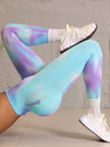 ZASUWA Female Unique Colorful Hot Tie-dye Scrunch Bum Leggings