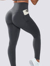 ZASUWA Female Pocket Seamless Scrunch Bum Leggings