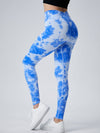 ZASUWA Female Contrast Color Hot Tie-dye Leggings