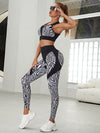 ❤ZASUWA Female Zebra Pattern Push-Up Scrunch Bum Leggings