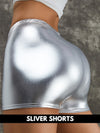 ZASUWA Female Sexy Metallic Laser Gold&Sliver Leggings