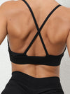 ZASUWA Female Folds Cross Back Sports Bras